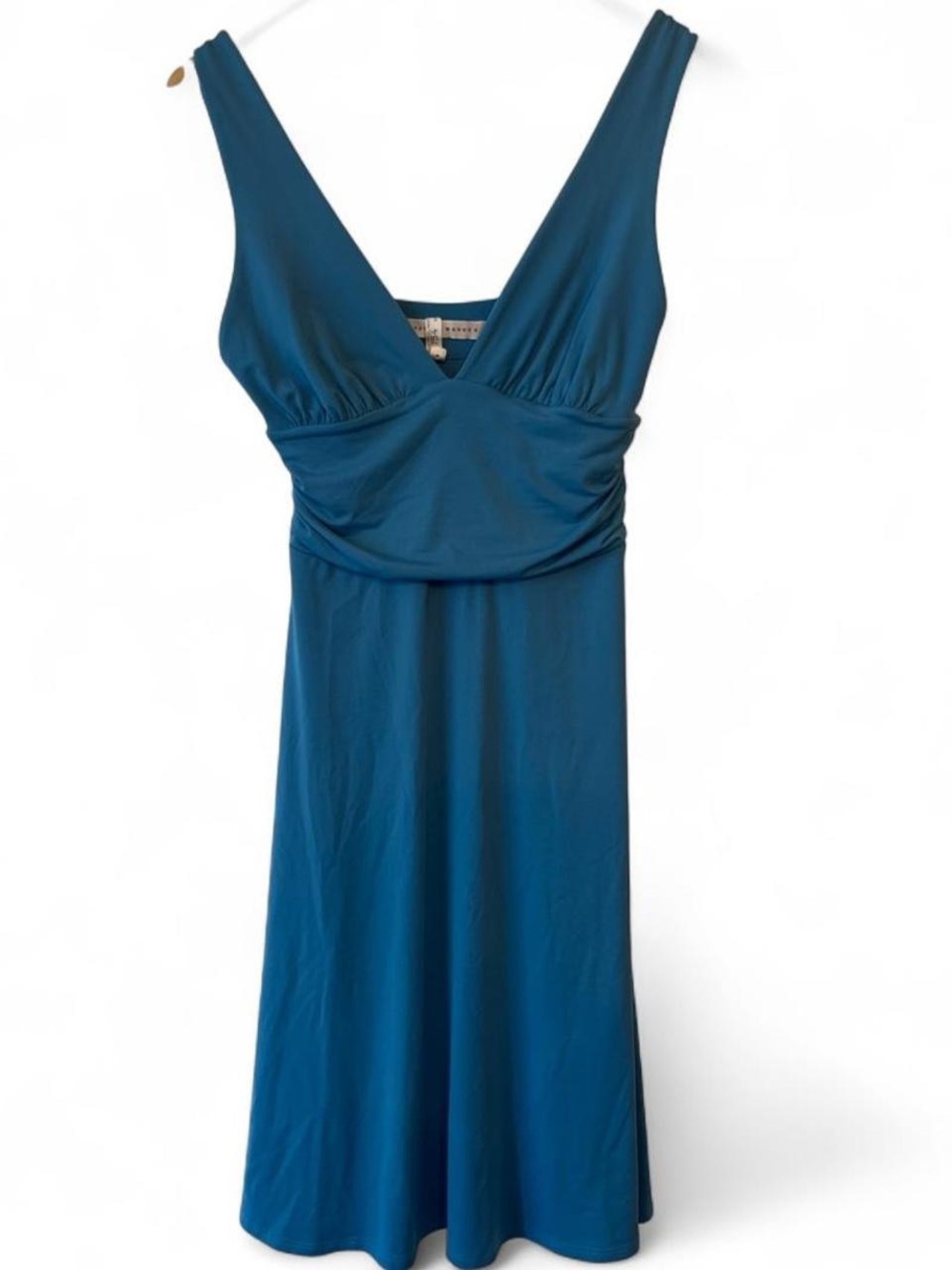 Susana Monaco Blue V-Neck Dress Size Medium